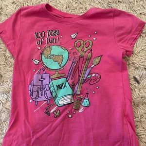 Girls 100th day of school t shirt